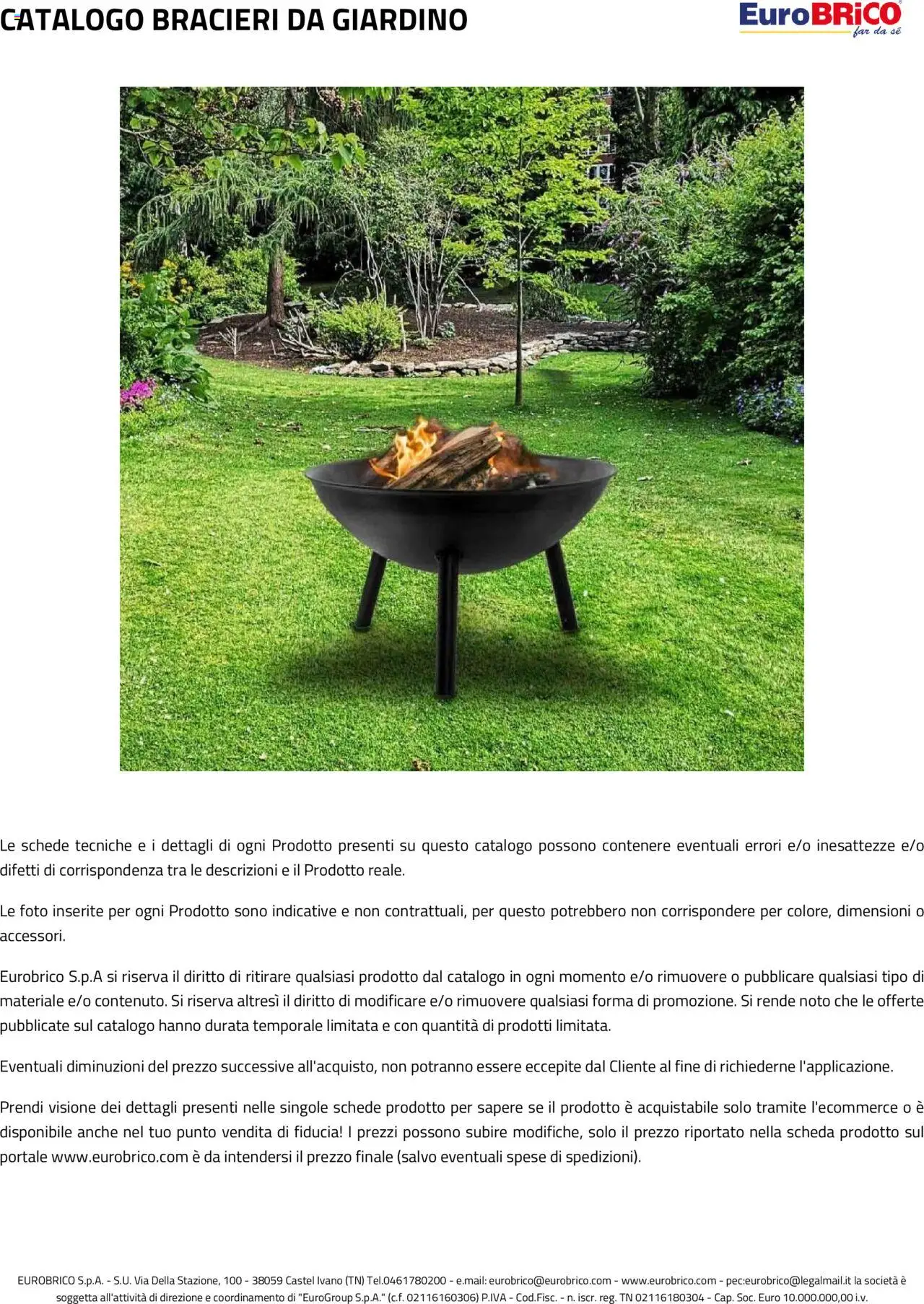Eurobrico Bracieri da giardino catalogo - pagina 7 - valido dal 23/07/2025