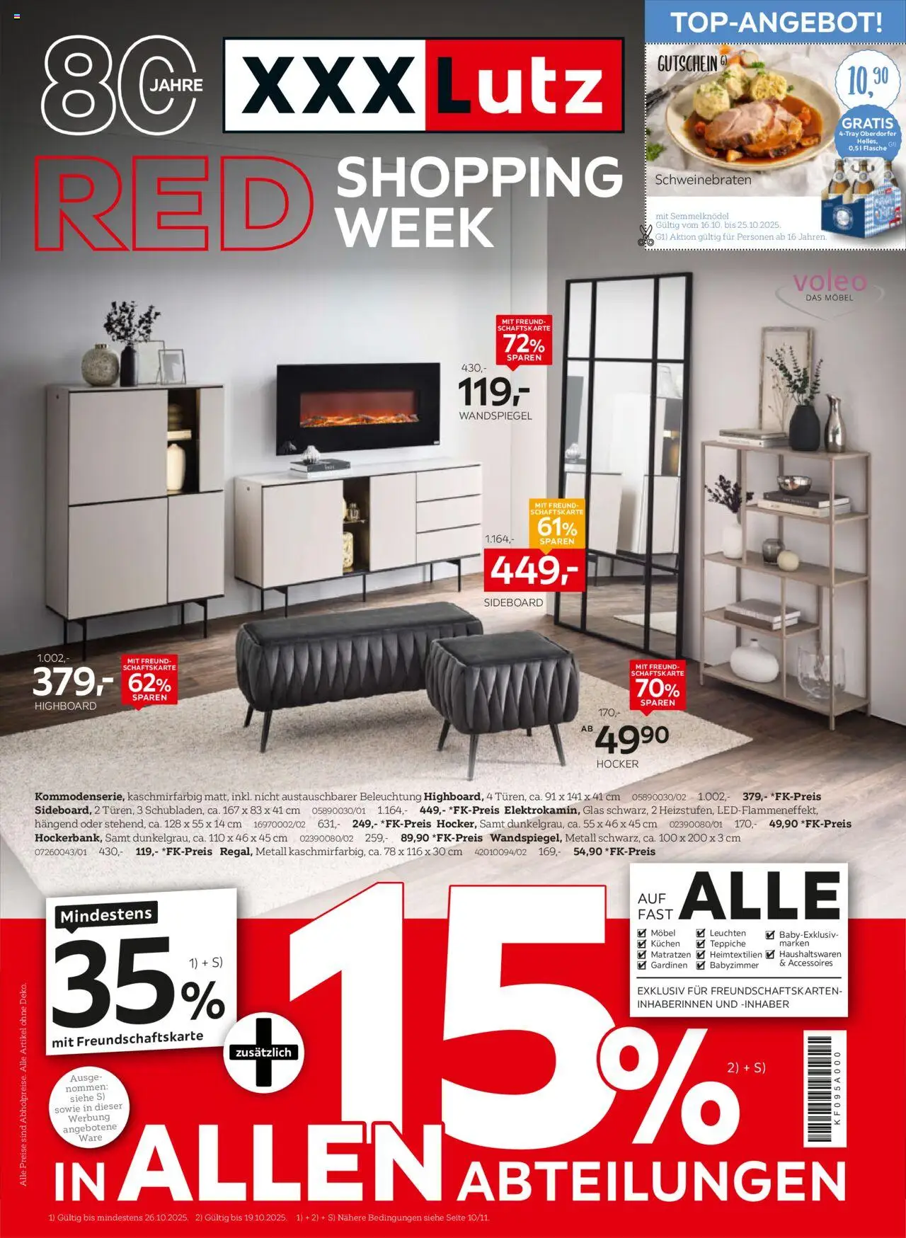 XXXL Lutz Prospekt 	 - Seite 1 - gültig ab 12.10.2025
