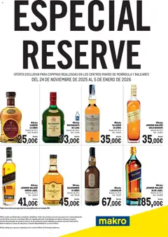 Vista previa del folleto Makro - Hoja Especial Destilados Península válido desde 24/11/2025