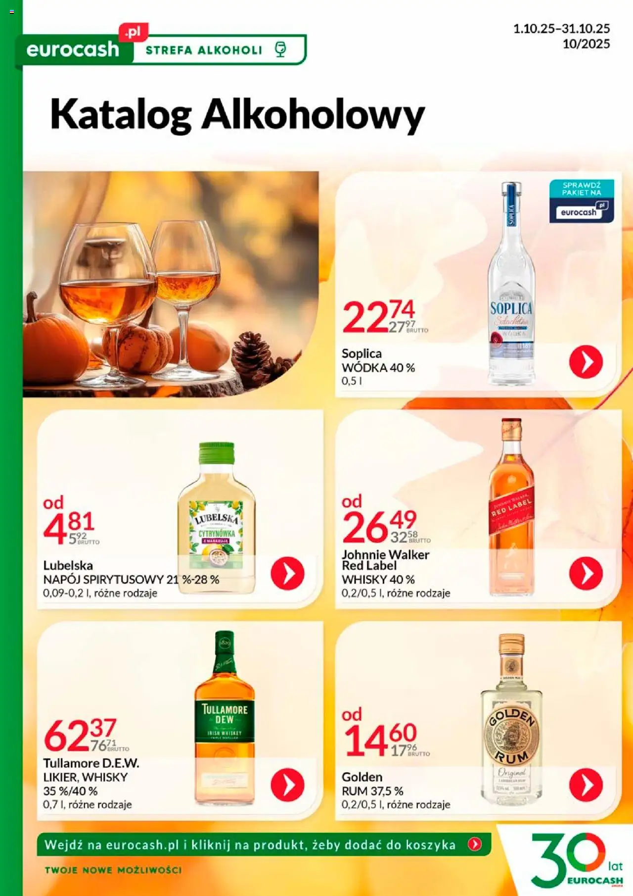 Eurocash Gazetka - Katalog Alkoholowy - strona 1- ważny od 01.10.2025