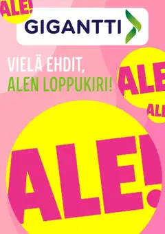 Esikatselu Gigantti tarjoukset voimassa alkaen 17/07/2025