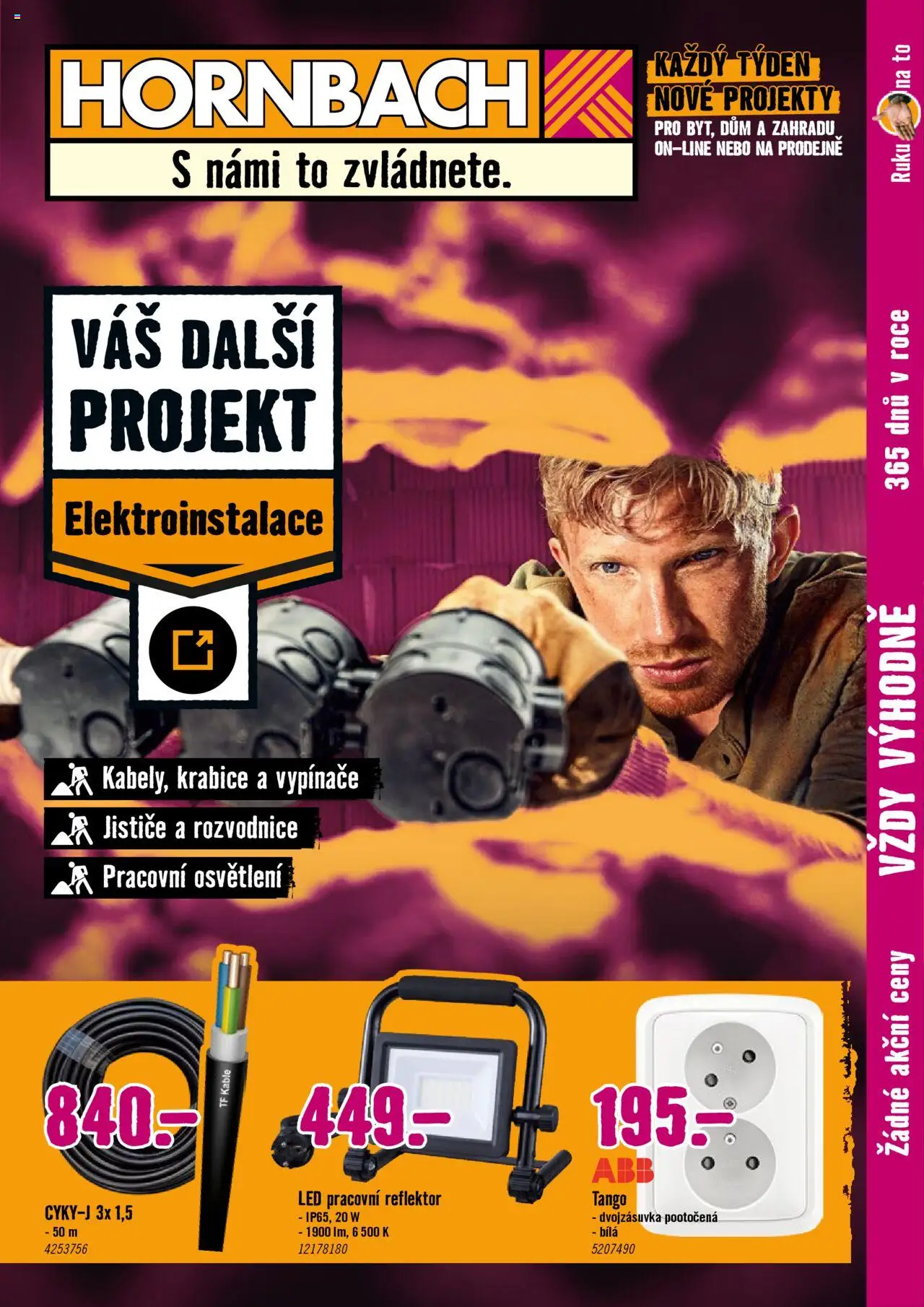 HORNBACH leták - Elektroinstalace - strana 1- platný od 10.09.2025