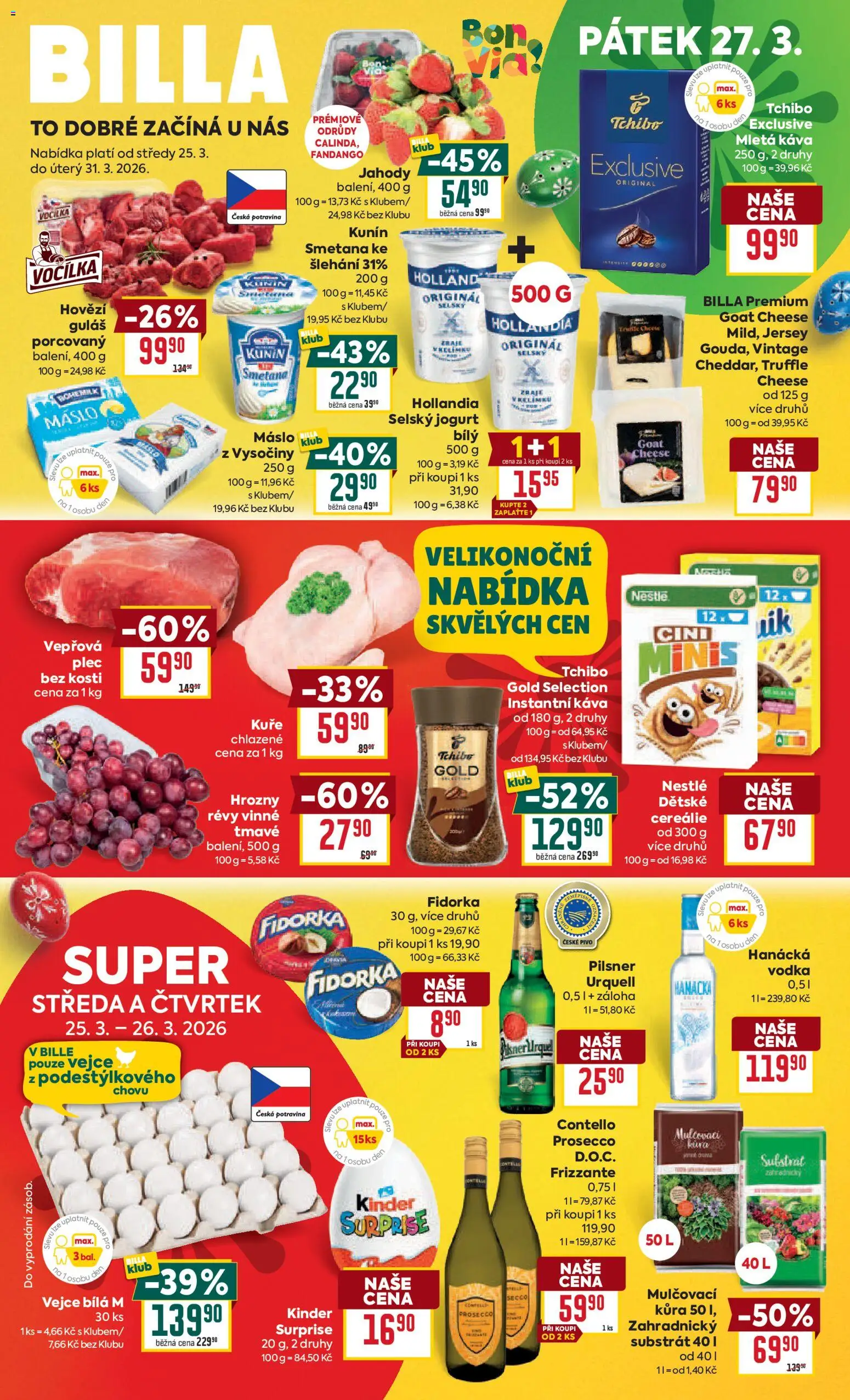 Billa Velký leták - strana 1- platný od 25.03.2026