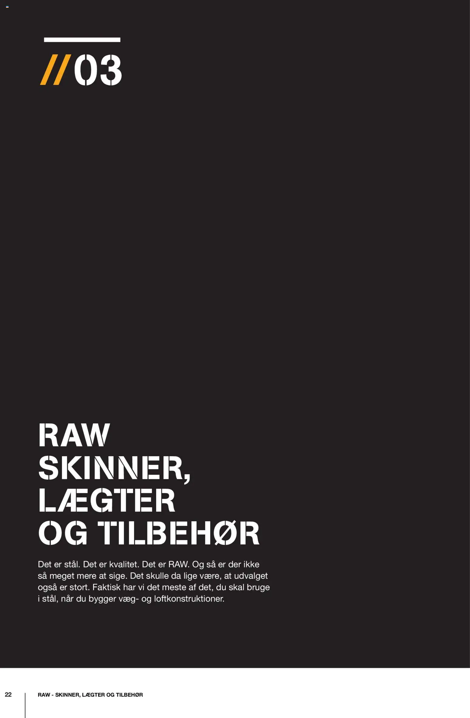 Stark - RAW Vægsystemer i gips & stål - page 22- valid from 08/12/2025