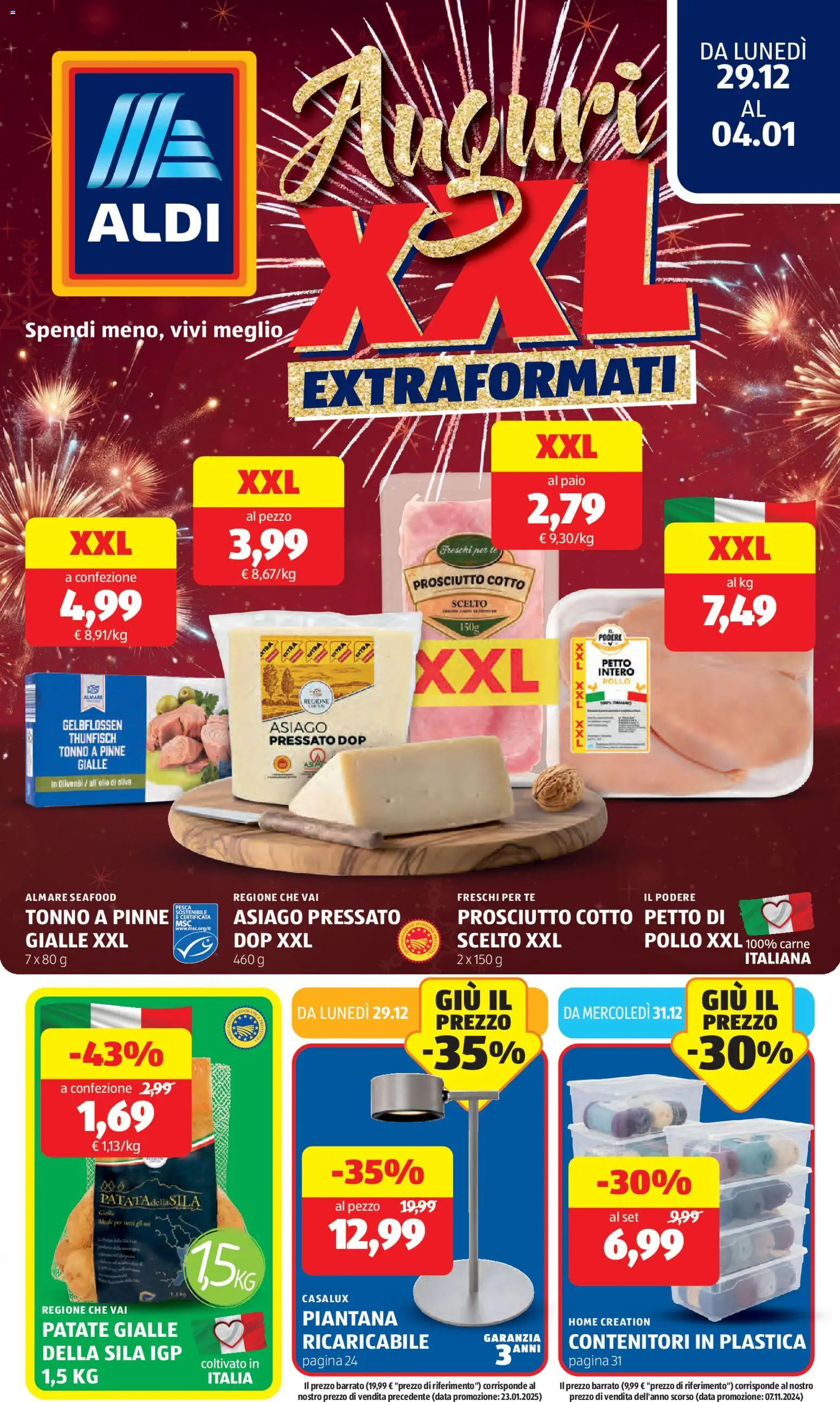 Volantino Aldi	 - pagina 1 - valido dal 29/12/2025