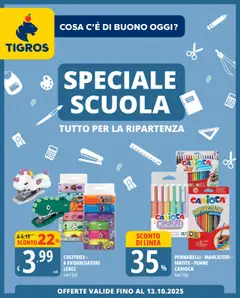 Anteprima Tigros Scuola catalogo valida dal 19/08/2025
