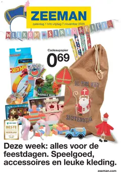 Zeeman - Folder Sint geldig vanaf 01-11-2025