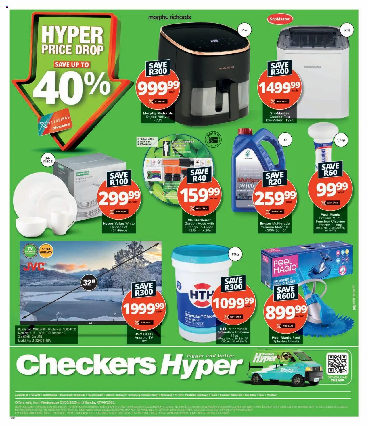 Checkers - Hyper Price Drop Promotion - page 1- valid from 20/08/2025