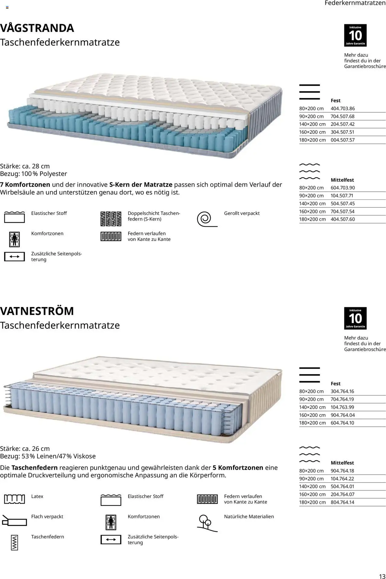 Ikea Prospekt  Schlafkomfort	 - Seite 13 - gültig ab 30.09.2025