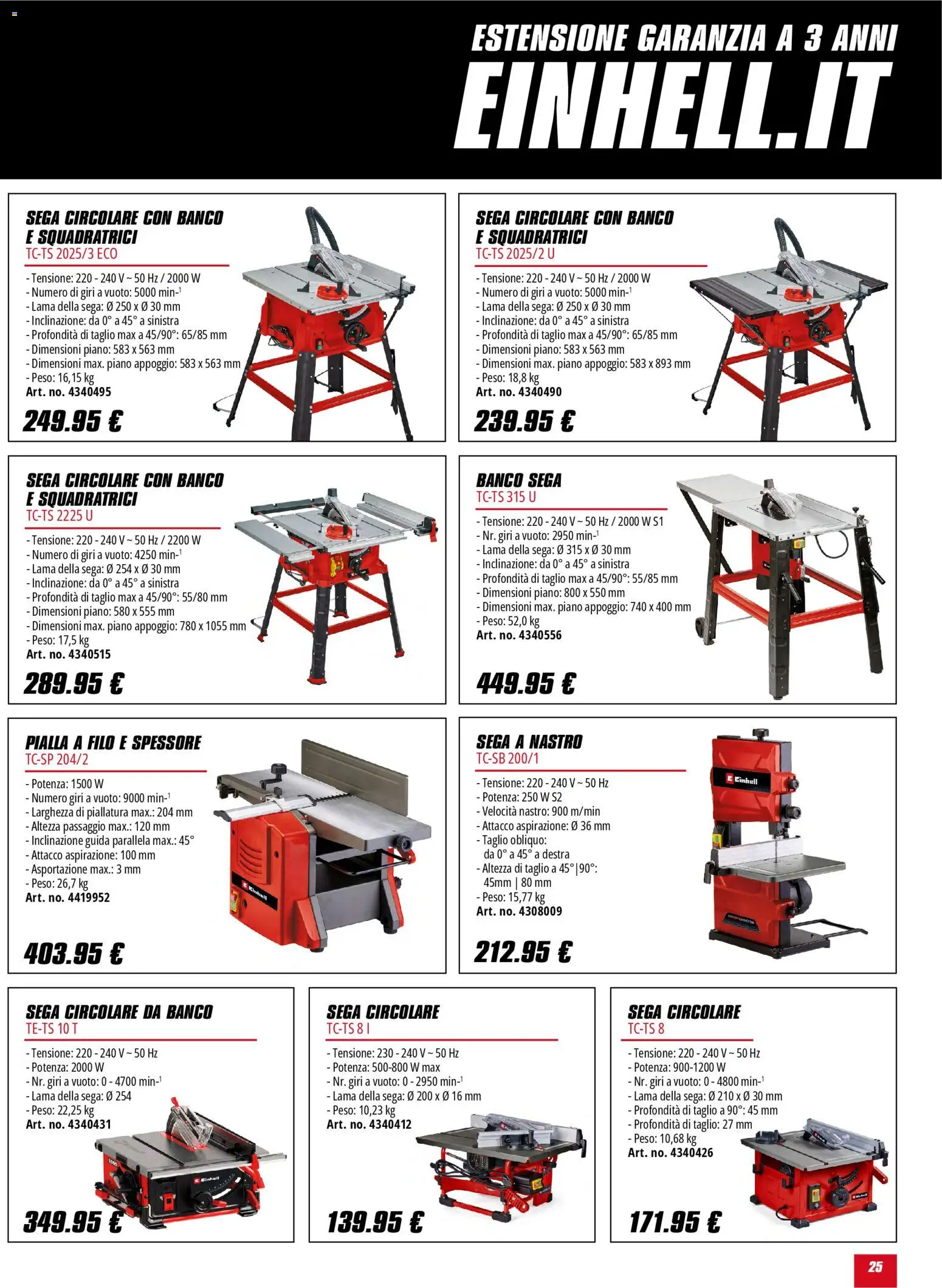 Volantino Einhell	 - pagina 25 - valido dal 02/02/2026