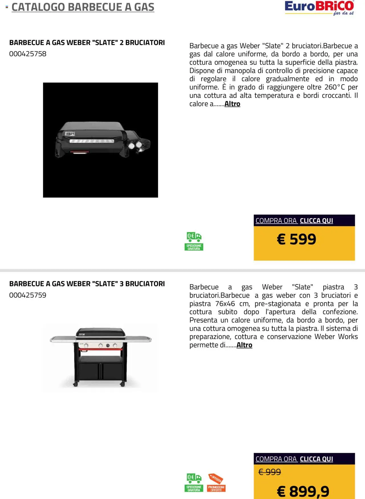 Eurobrico Barbecue a Gas catalogo - pagina 39 - valido dal 23/07/2025