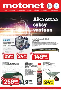 Esikatselu Motonet tarjoukset voimassa alkaen 20/08/2025