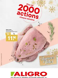 Vorschau Aligro Aktionen Joyeuses Fêtes gültig ab 15.12.2025