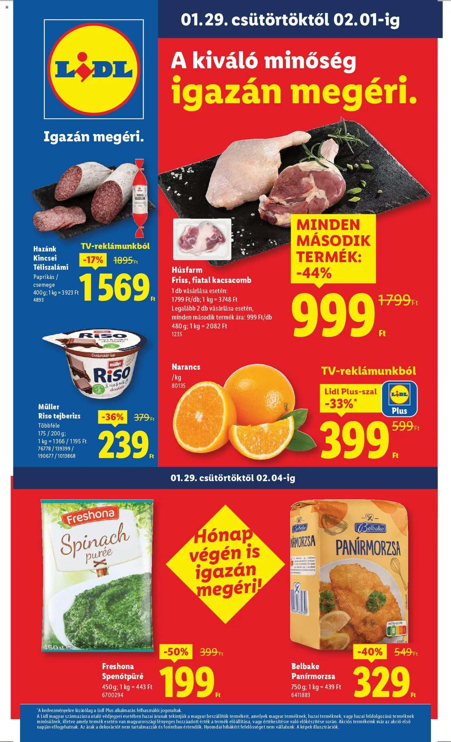 Lidl Akciós újság - 1oldal - érvényes 2026.01.29.-tól