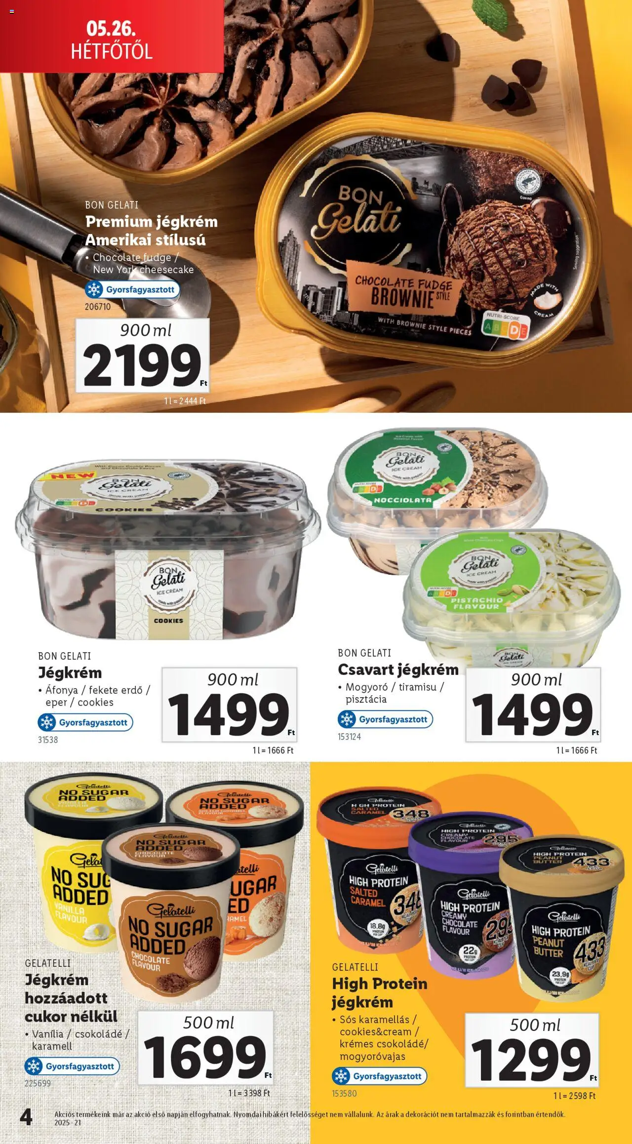 Lidl - Jégkrémkatalógus - 4oldal - érvényes 2025.05.26.-tól