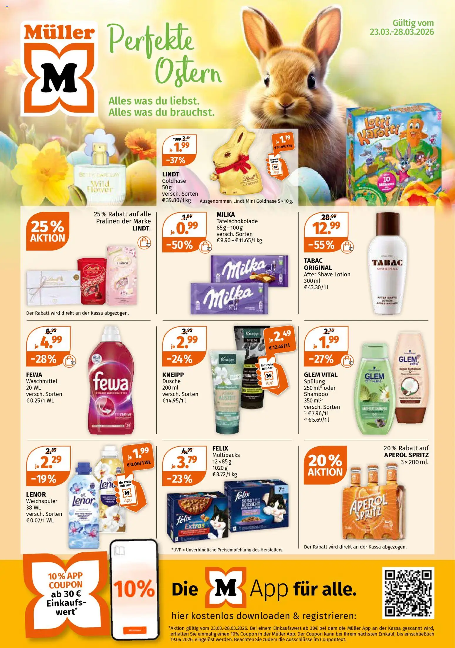 Müller Flugblatt - Seite 1- gültig ab 23.03.2026