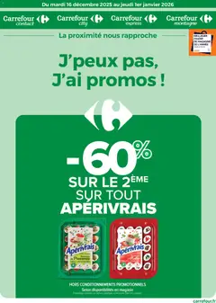Aperçu Carrefour contact J'peux pas, j'ai promos, du mardi 16 décembre valable à partir du 16/12/2025
