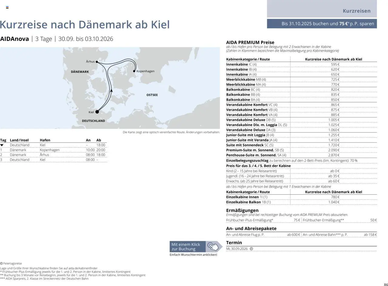 Aida Sommer 2026 - Seite 86 - gültig ab 01.03.2026