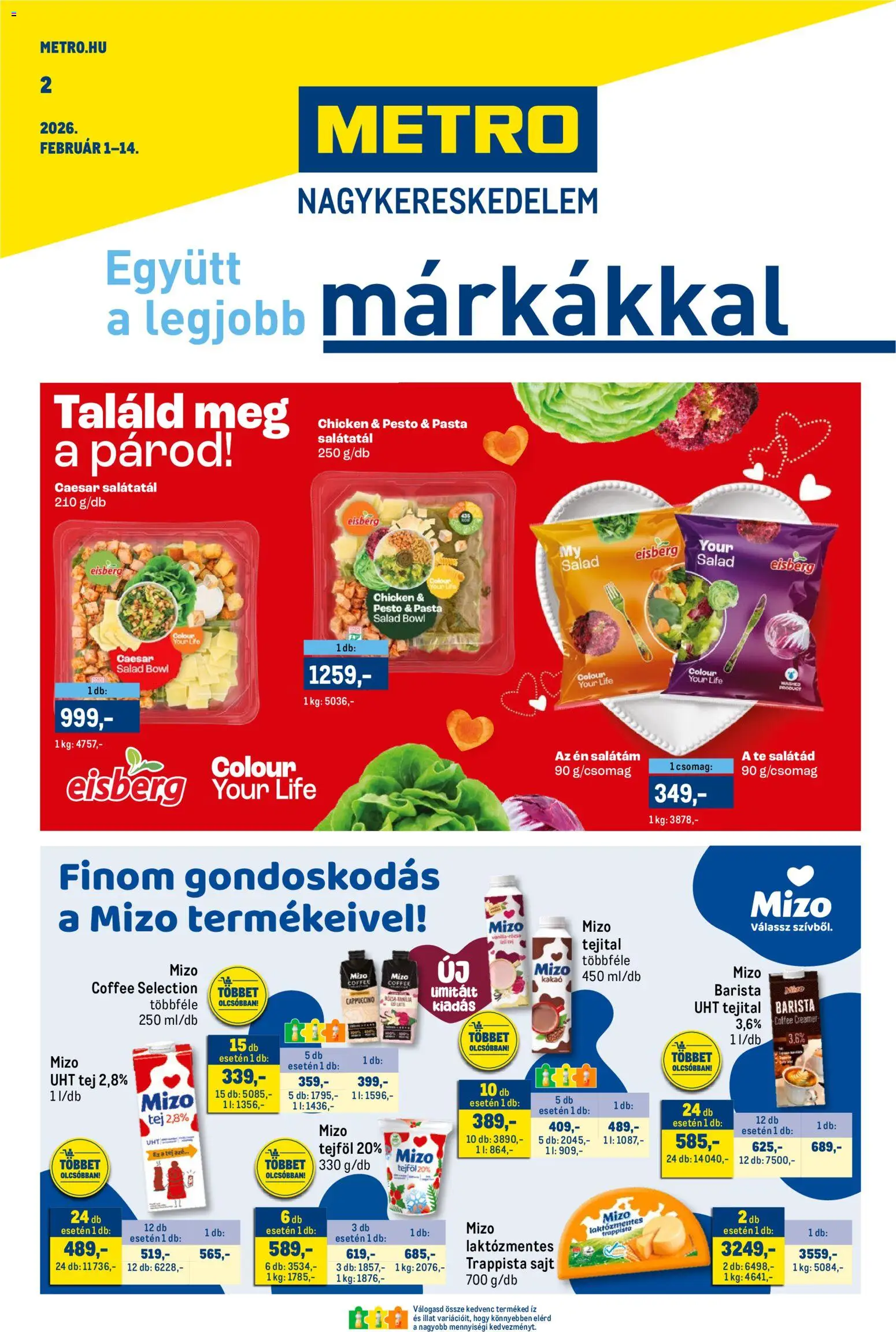 Metro Akciós újság - 1oldal - érvényes 2026.02.01.-tól