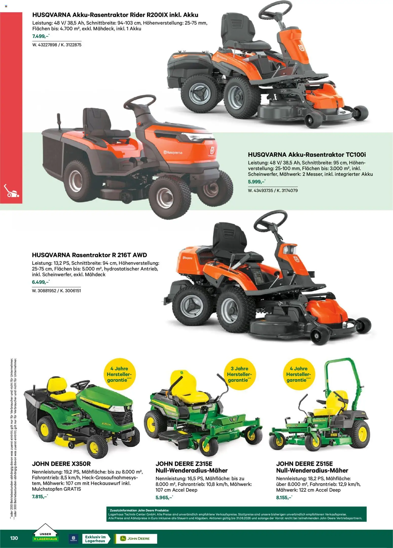 Lagerhaus  Garten und Freizeit Katalog 2026 - page 130- valid from 22.02.2026