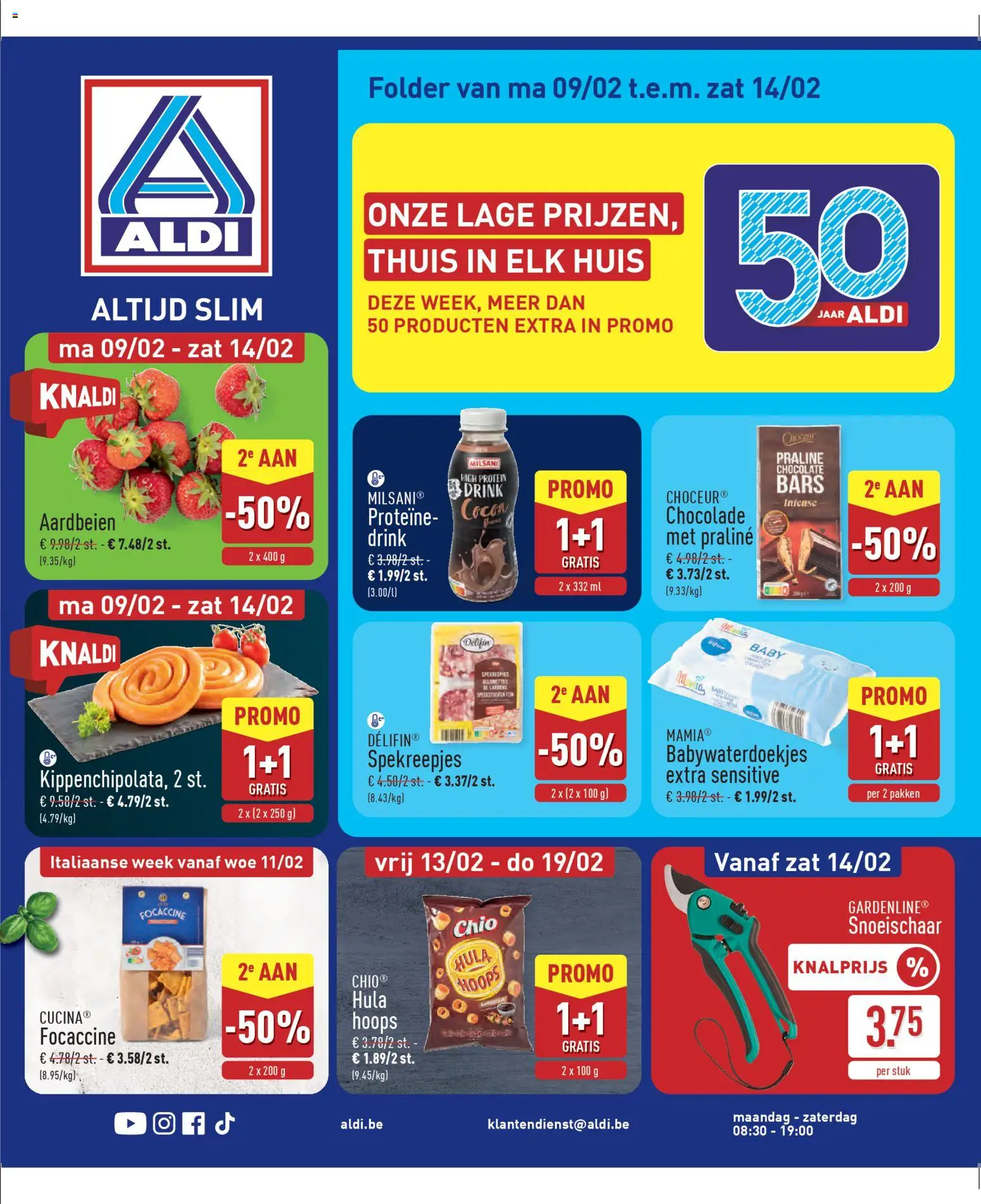 Aldi folder week 7 - pagina 1- geldig vanaf 09/02/2026