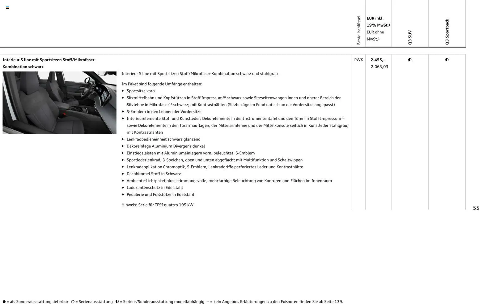 Audi Q3 - Seite 55 - gültig ab 09.01.2025