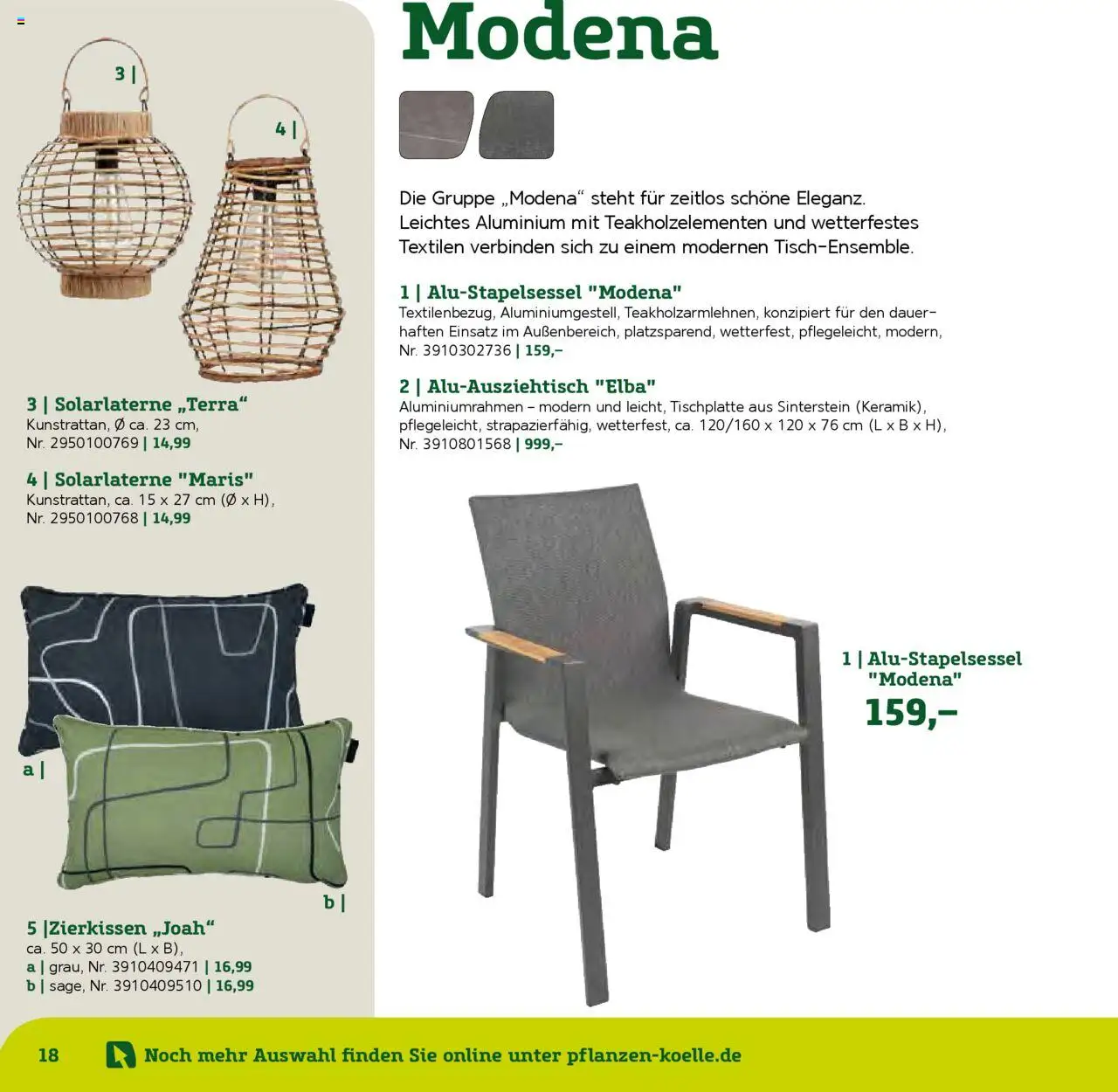 Pflanzen-Kölle Gartenmöbel Katalog 2025 - Seite 18 - gültig ab 22.01.2025