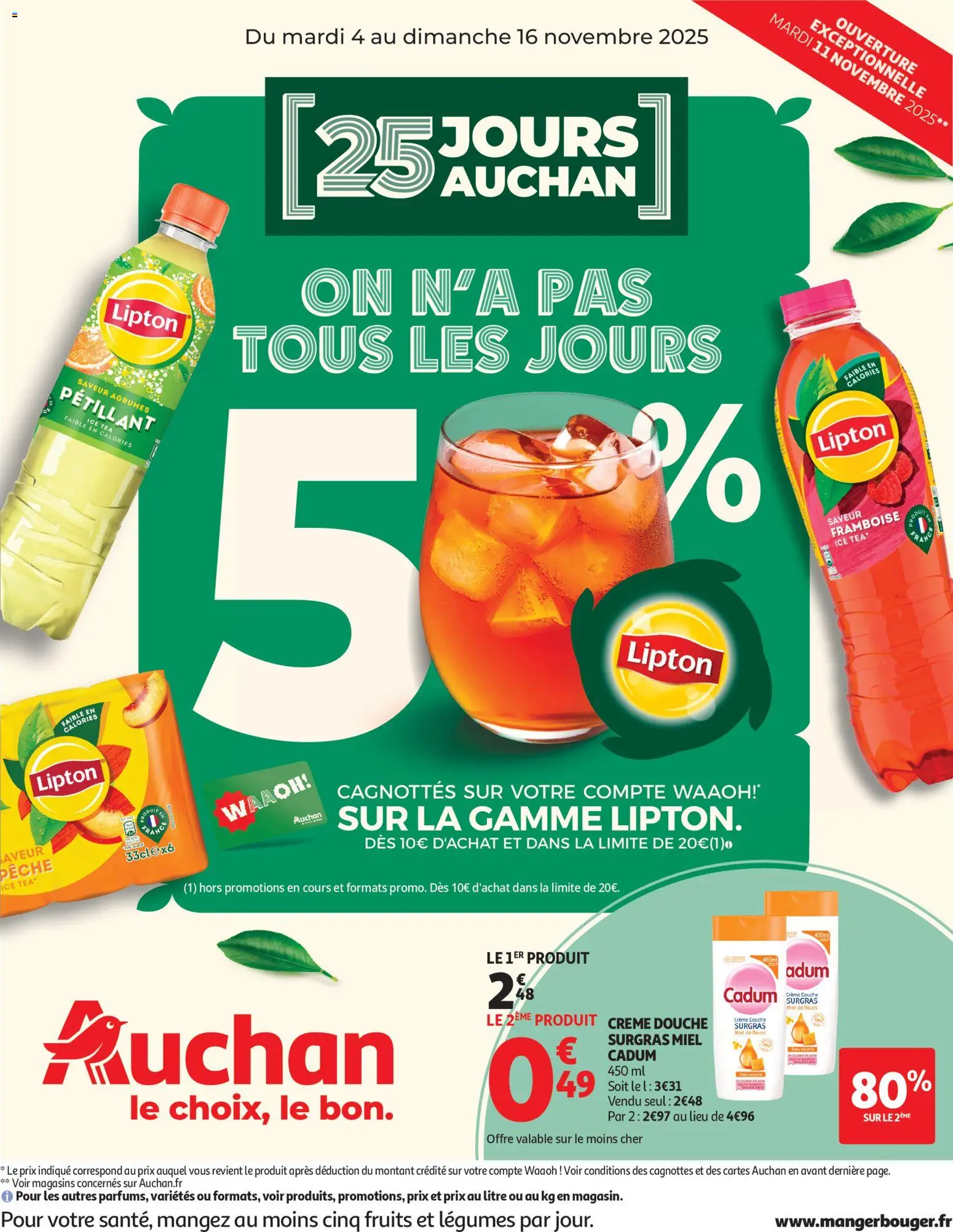 Auchan prospectus - page 1 - valable à partir du 04/11/2025