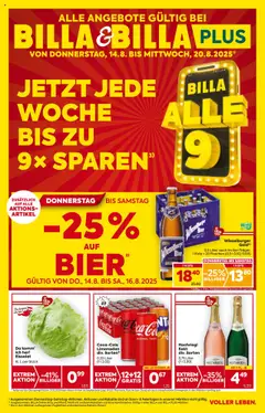 Vorschau Billa Flugblatt - Niederösterreich gültig ab 14.08.2025