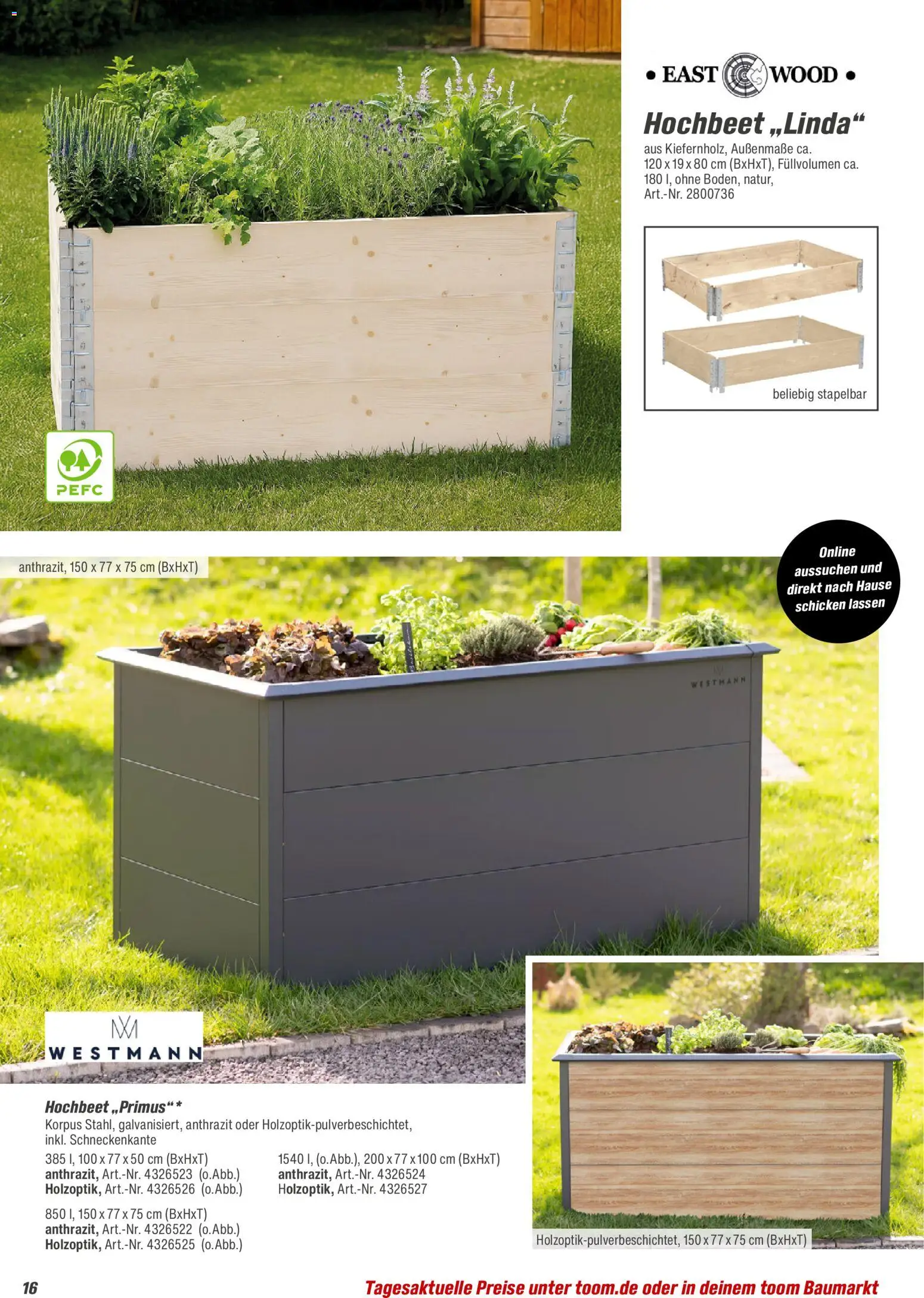 Toom Baumarkt Gewächshäuser & Anzucht 2026 - Seite 16 - gültig ab 01.01.2026
