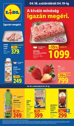 Előnézet Lidl akciós újság érvényes 2026.04.16.-tól