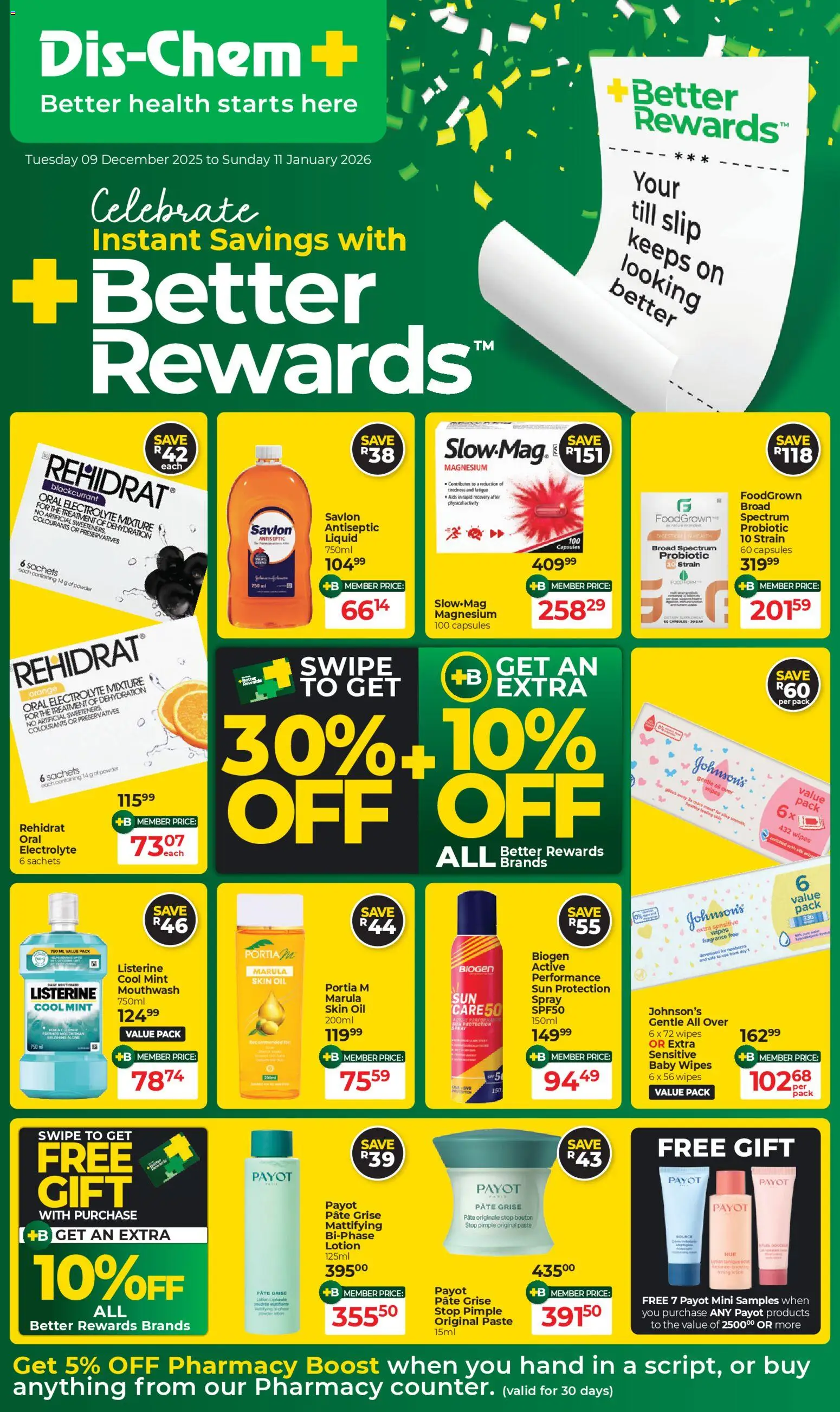 Dis-Chem Specials - page 1- valid from 09/12/2025
