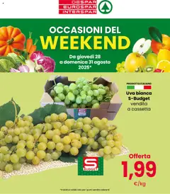 Anteprima Interspar Occasioni del Weekend catalogo valida dal 29/08/2025