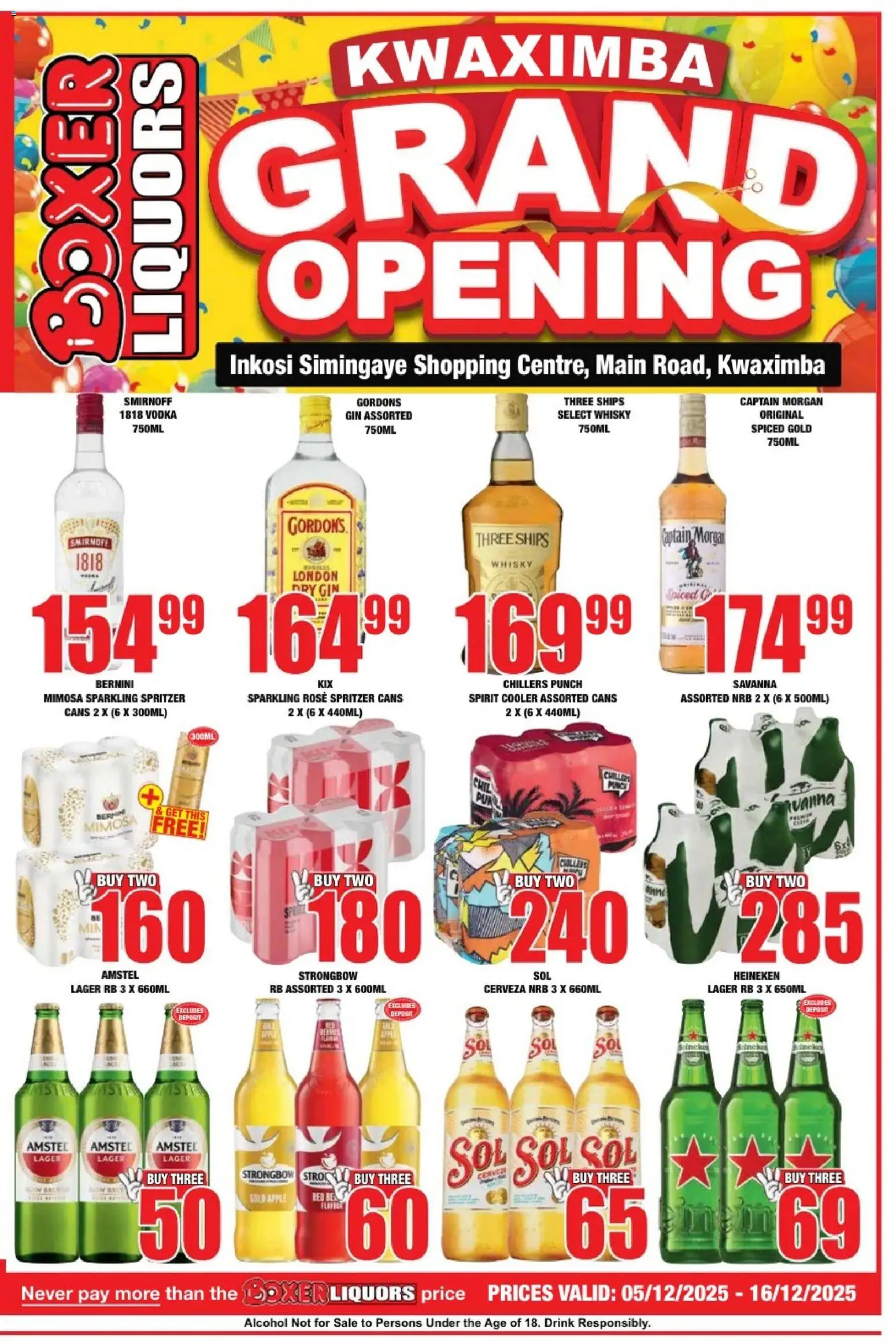 Boxer - KwaZulu-Natal - KwaXimba Liquor Grand Opening - page 1- valid from 05/12/2025
