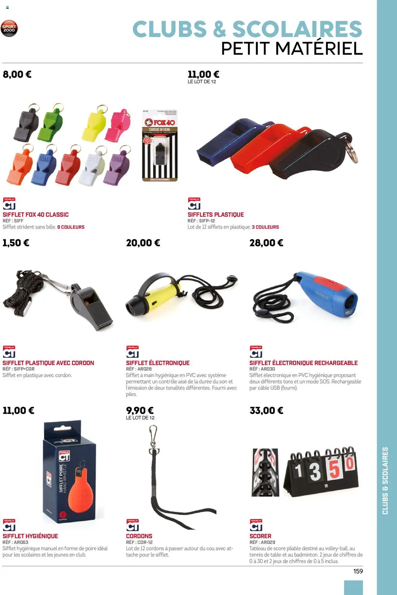 Sport 2000 brochure - page 159 - valable à partir du 01/06/2025