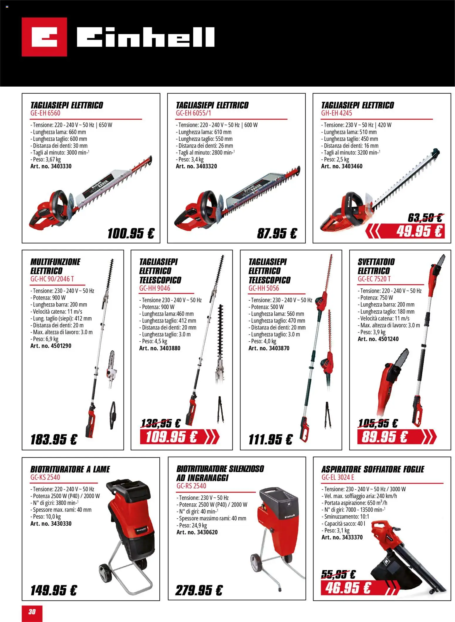 Volantino Einhell	 - pagina 30 - valido dal 02/02/2026