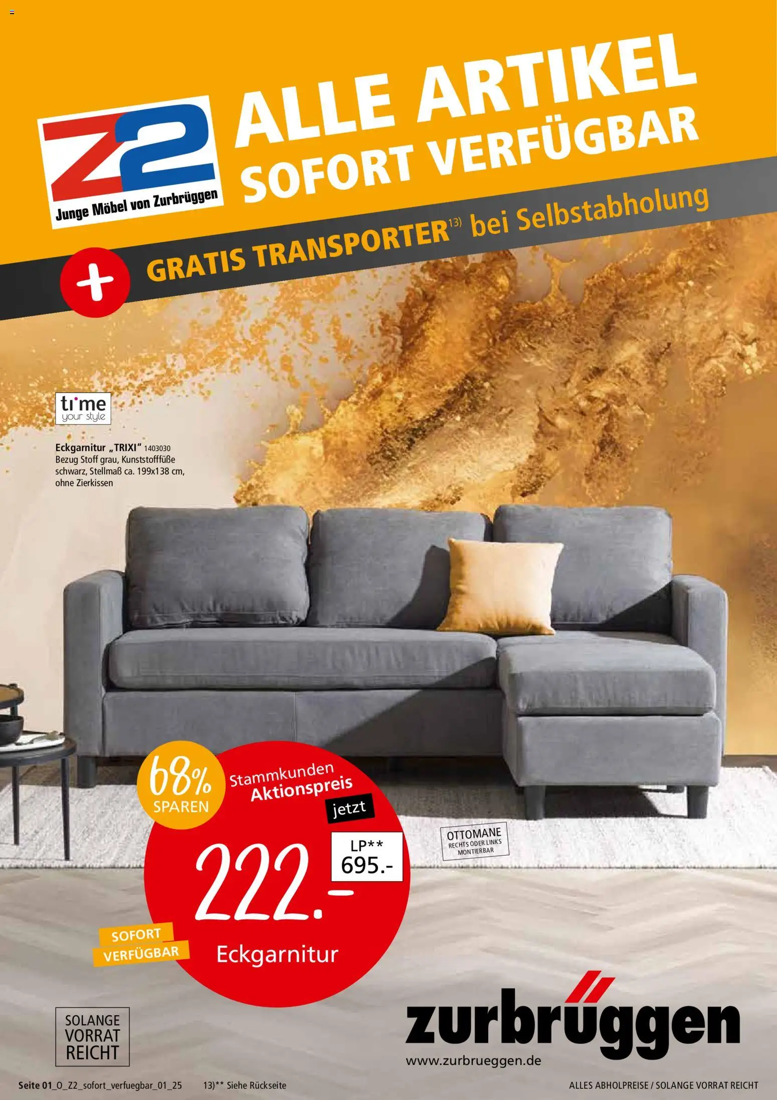 Zurbrüggen Sofort verfügbare Artikel - Seite 1 - gültig ab 05.12.2025