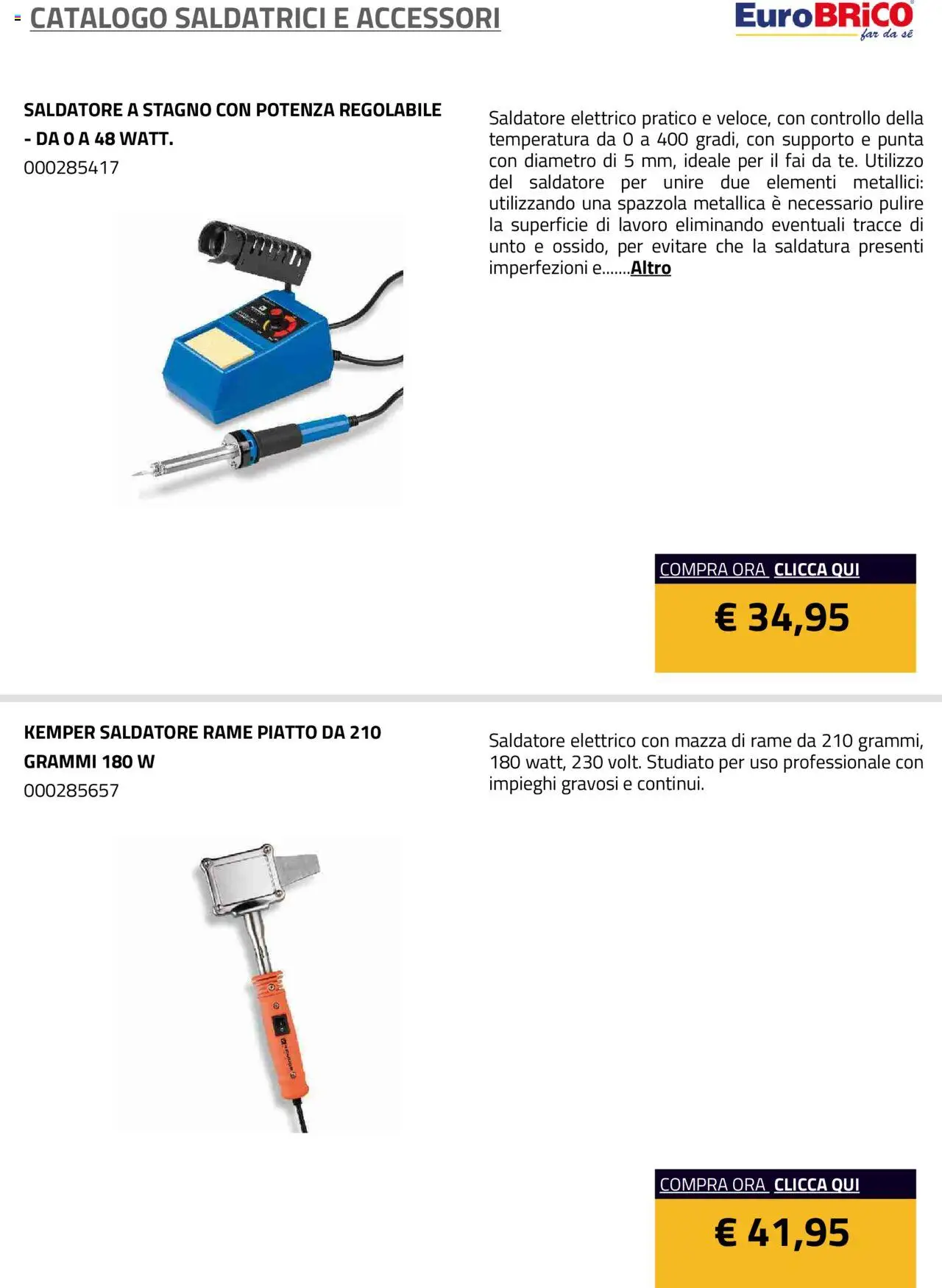 Eurobrico Saldatrici e accessori catalogo - pagina 8 - valido dal 23/07/2025