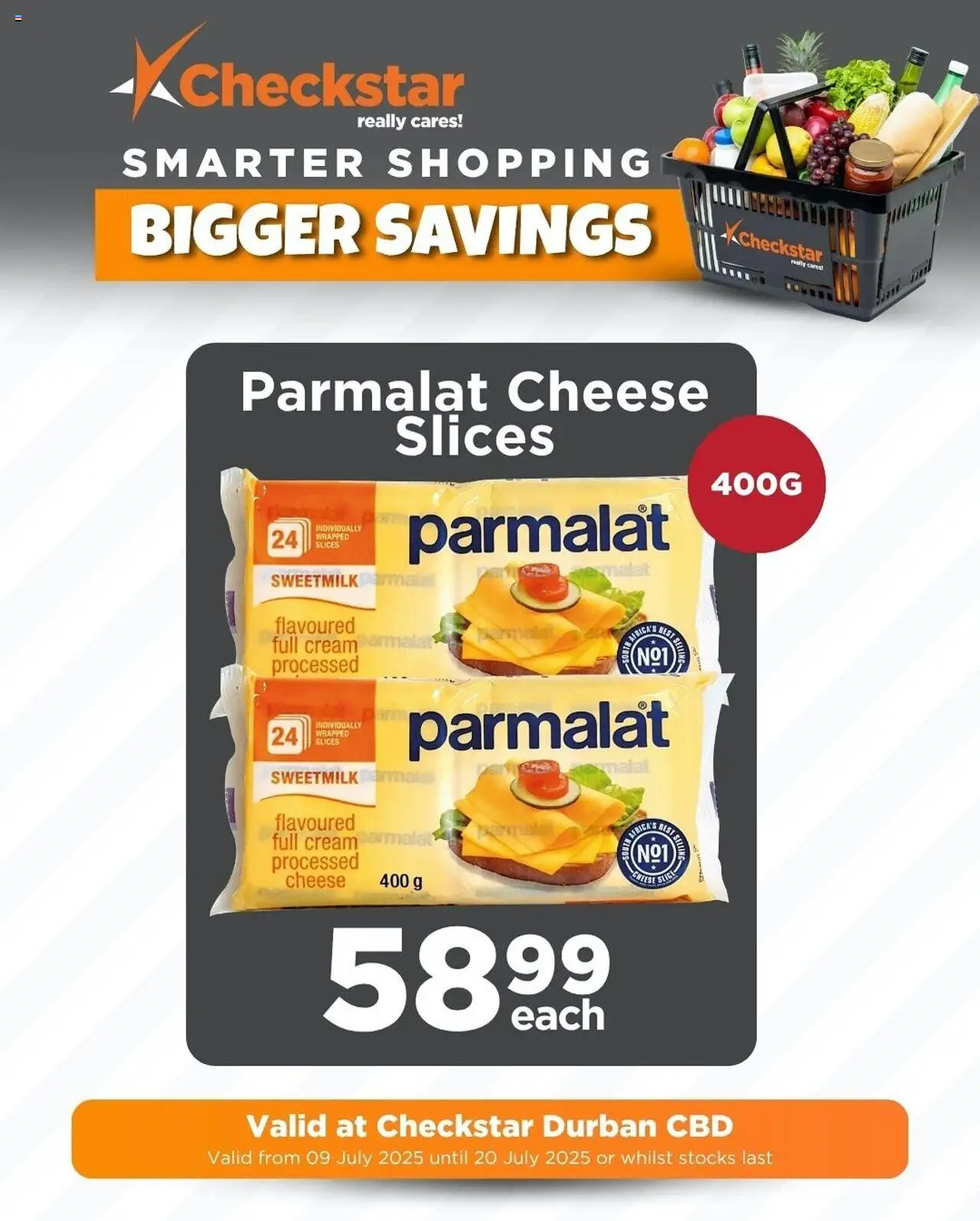 Check Star Durban Cheese promotion - page 1- valid from 09/07/2025
