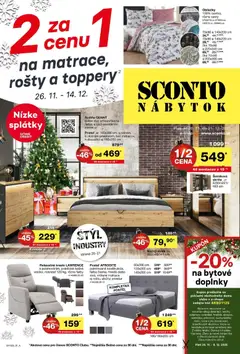 Sconto nábytok leták platný od 26.11.2025
