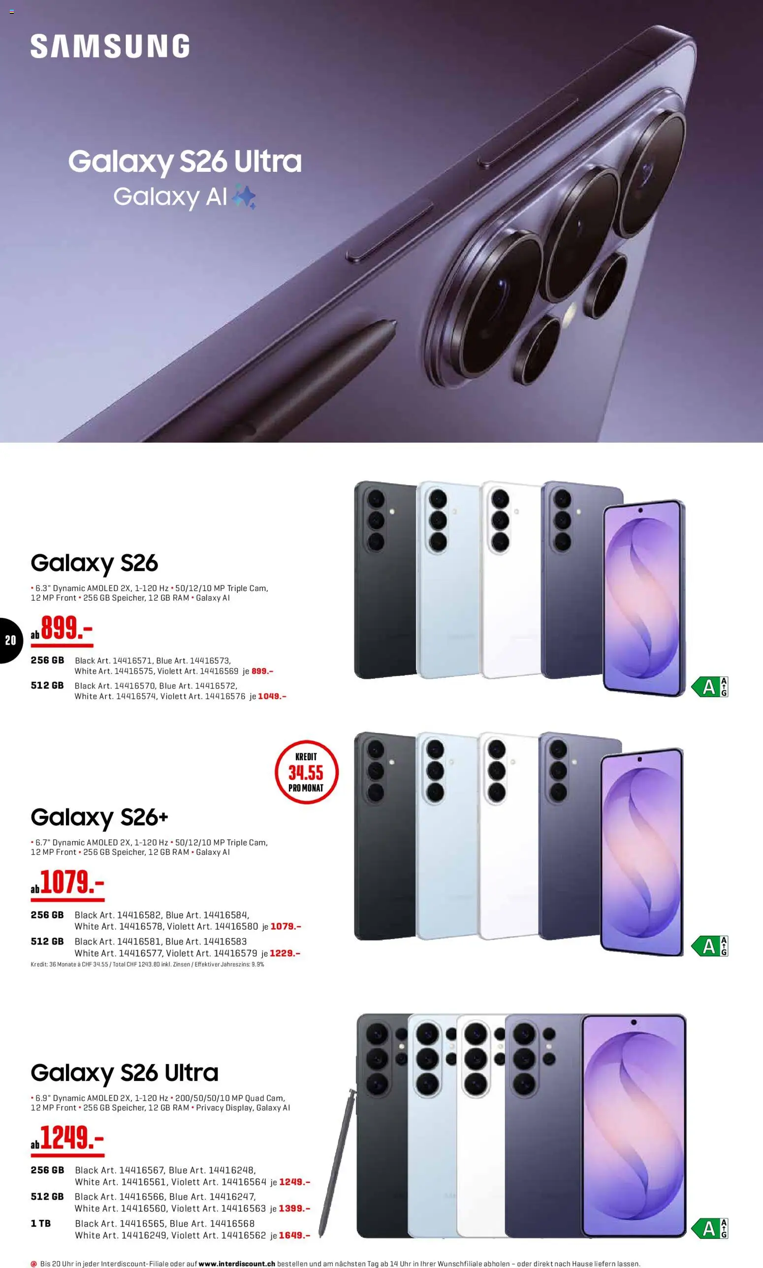 Interdiscount aktionen - page 20- valid from 23.03.2026