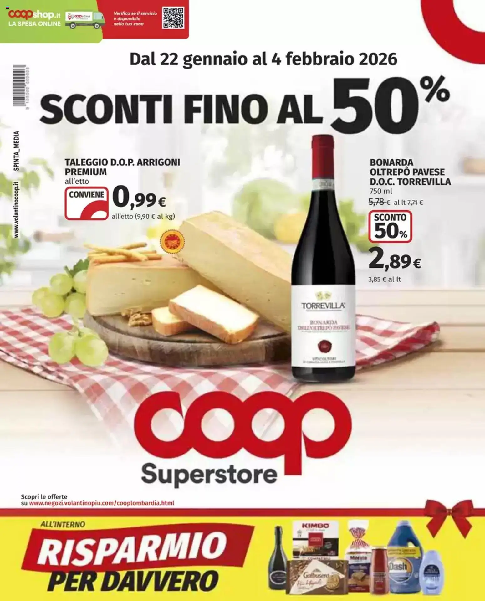 Volantino COOP	 - pagina 1 - valido dal 22/01/2026