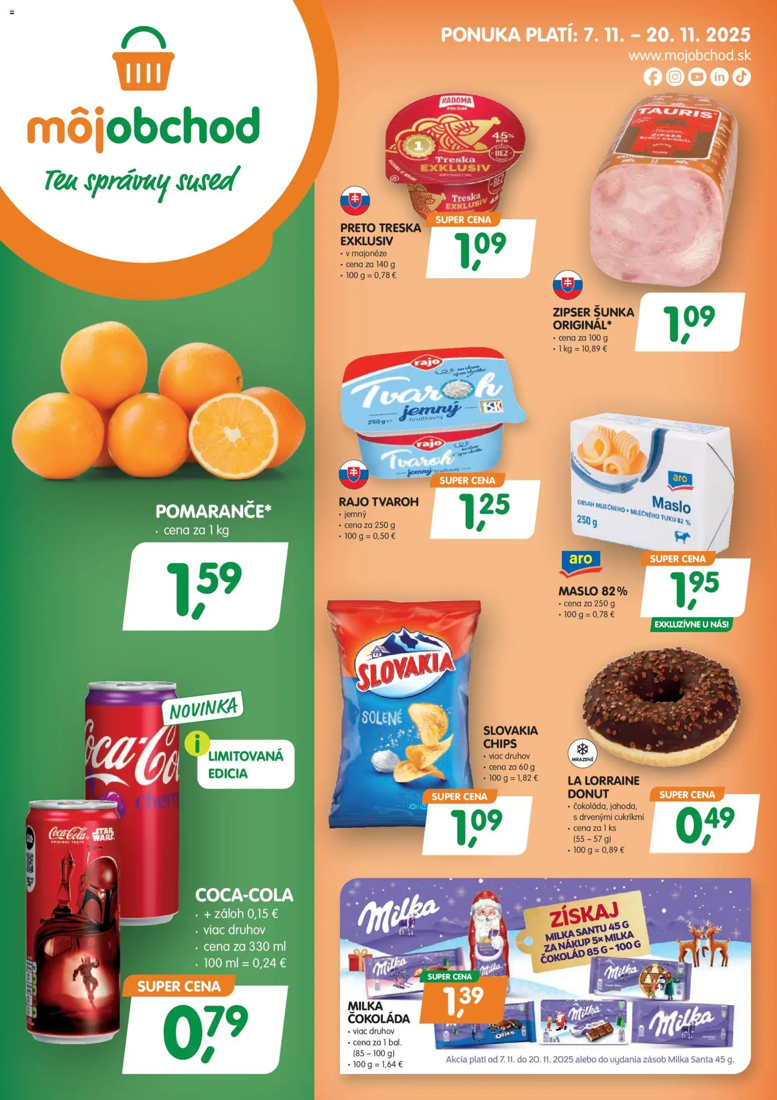 Môj obchod leták - strana 1- platný od 07.11.2025