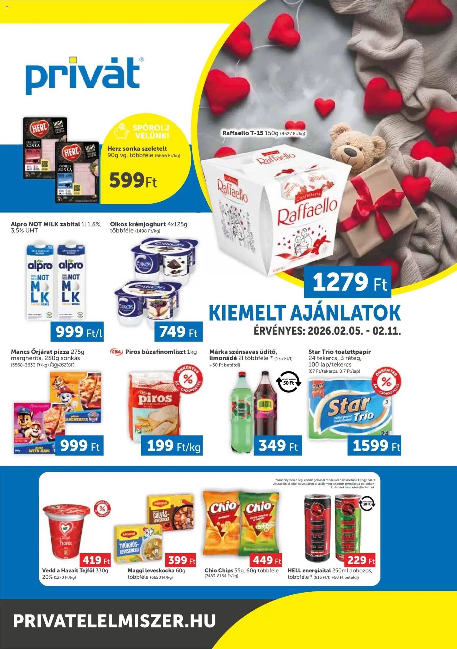 PRIVÁT Déli vármegyék - 1oldal - érvényes 2026.02.05.-tól