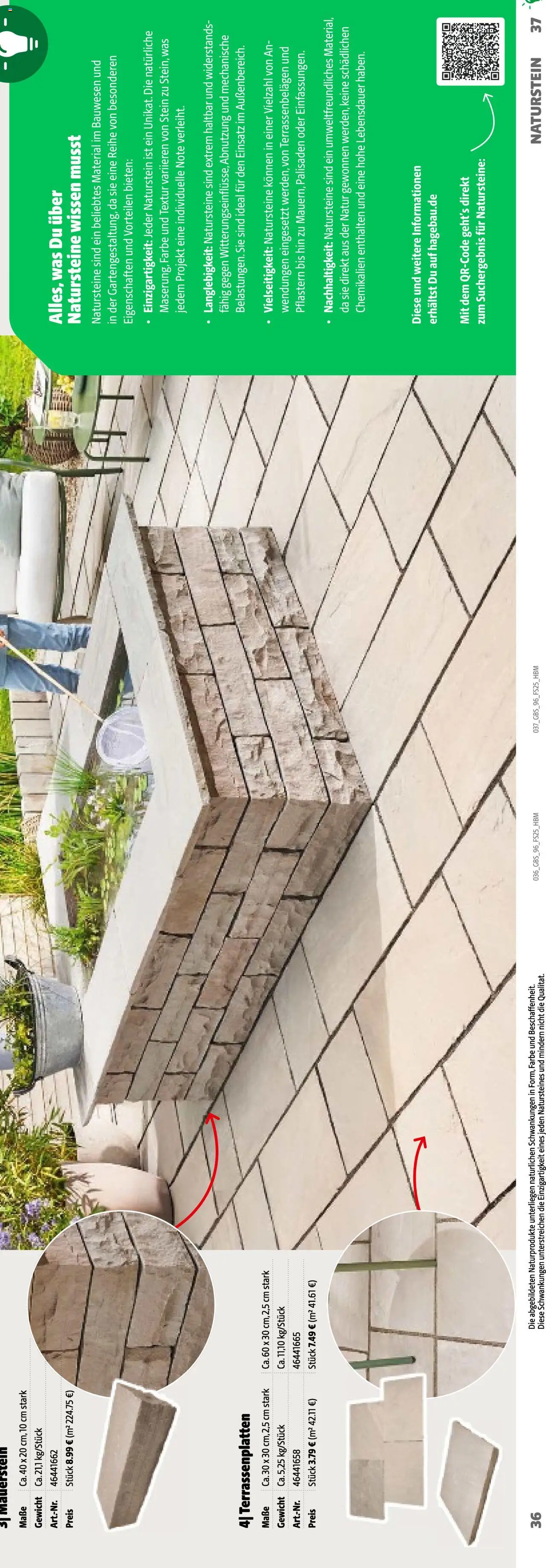 Hagebau Katalog Gartenbaustoffe - Seite 37 - gültig ab 02.03.2025