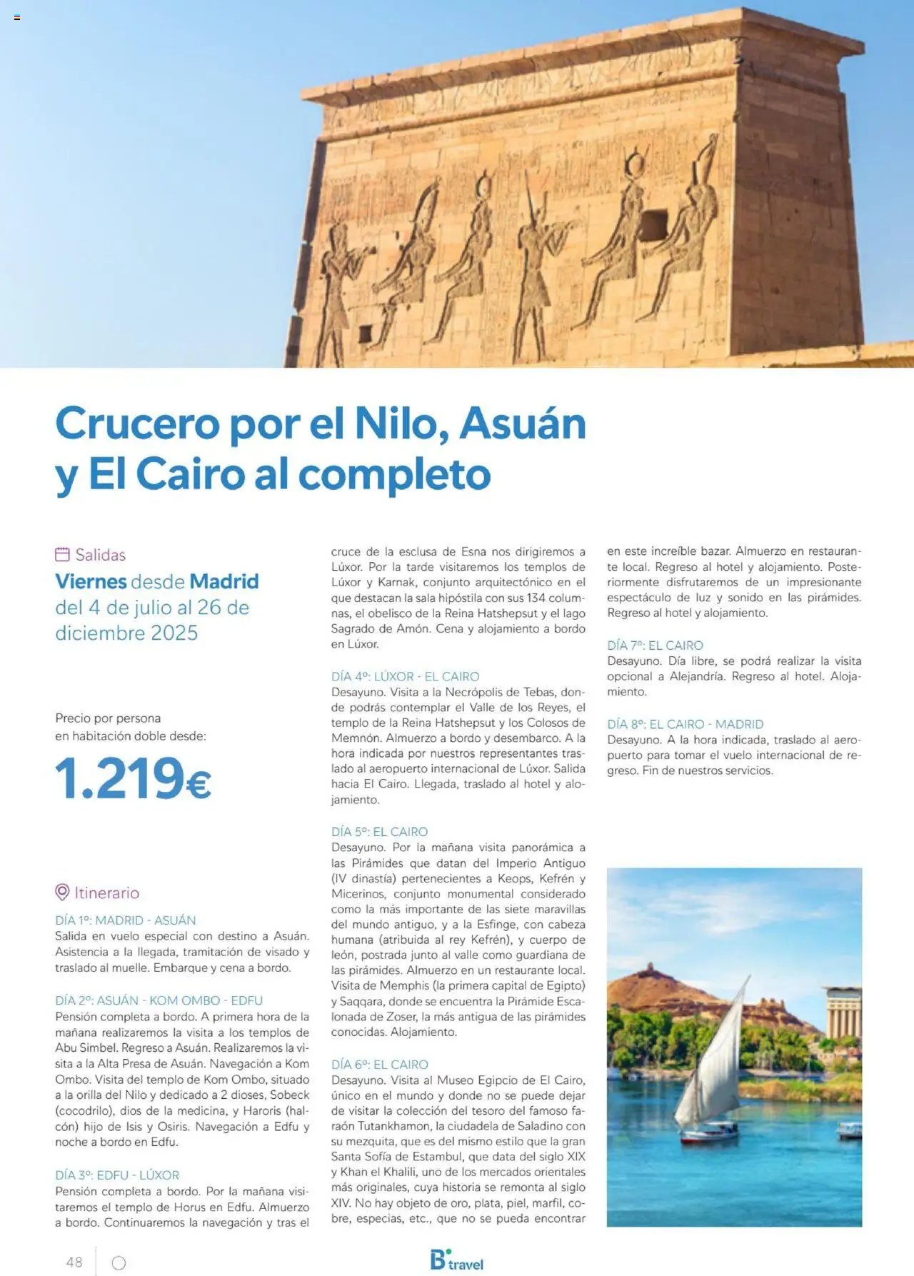 B the travel brand Egipto - Página de 48 - Válido desde 01/07/2025