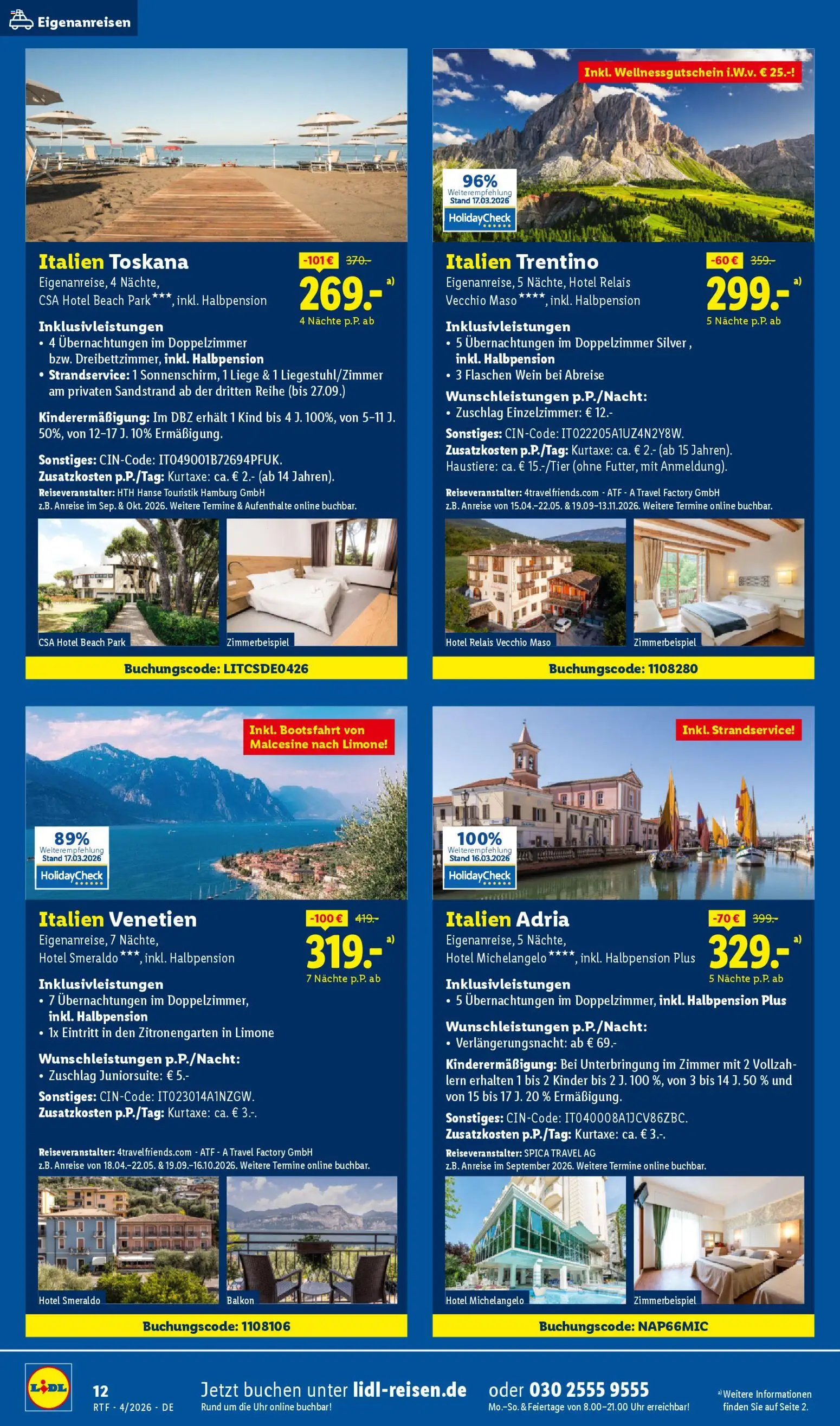 Lidl Reisen Prospekt 	 - Seite 12 - gültig ab 11.04.2026