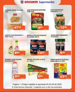 Catalog Unicarm valabil de la 05.02.2026