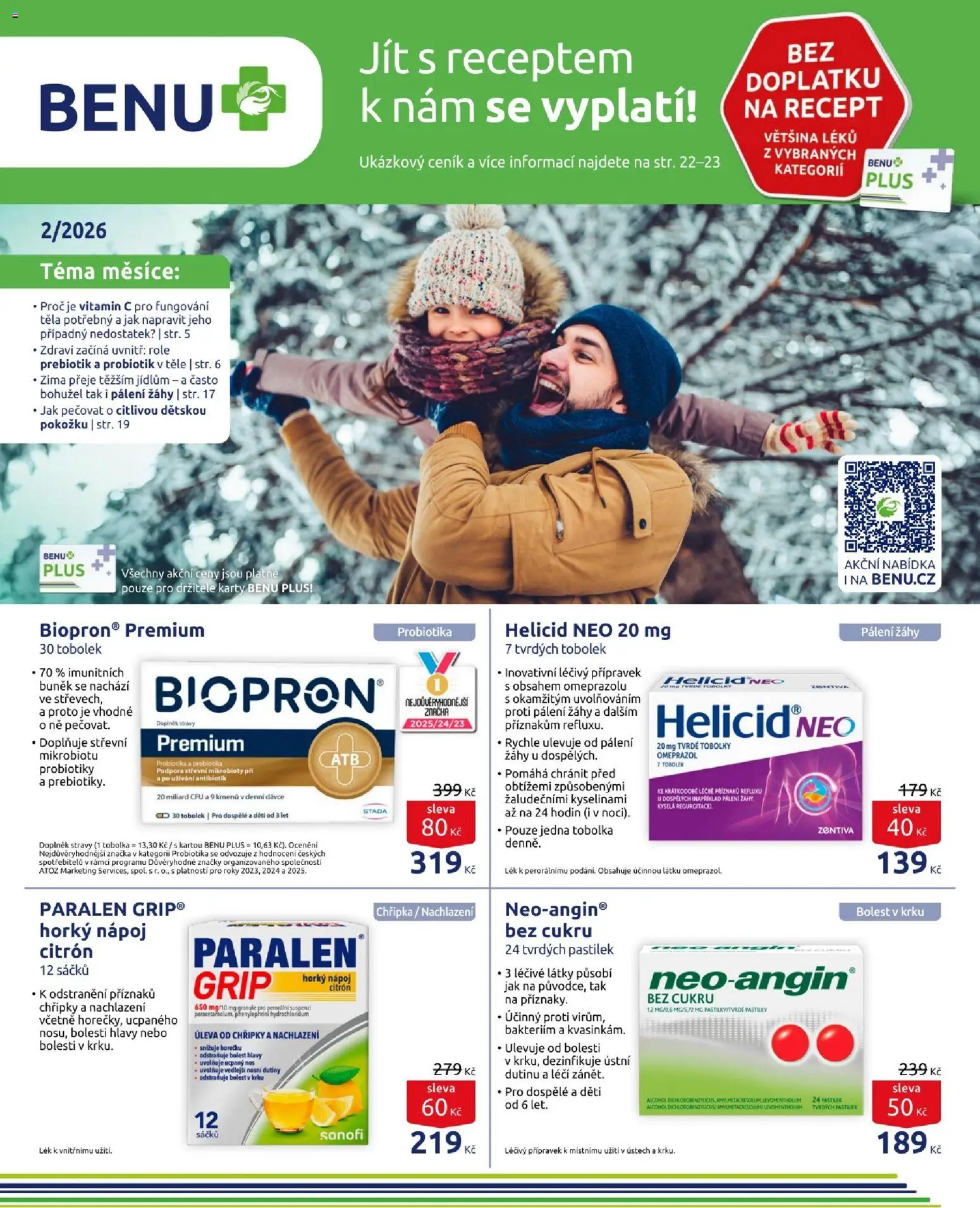 Benu leták - strana 1- platný od 01.02.2026