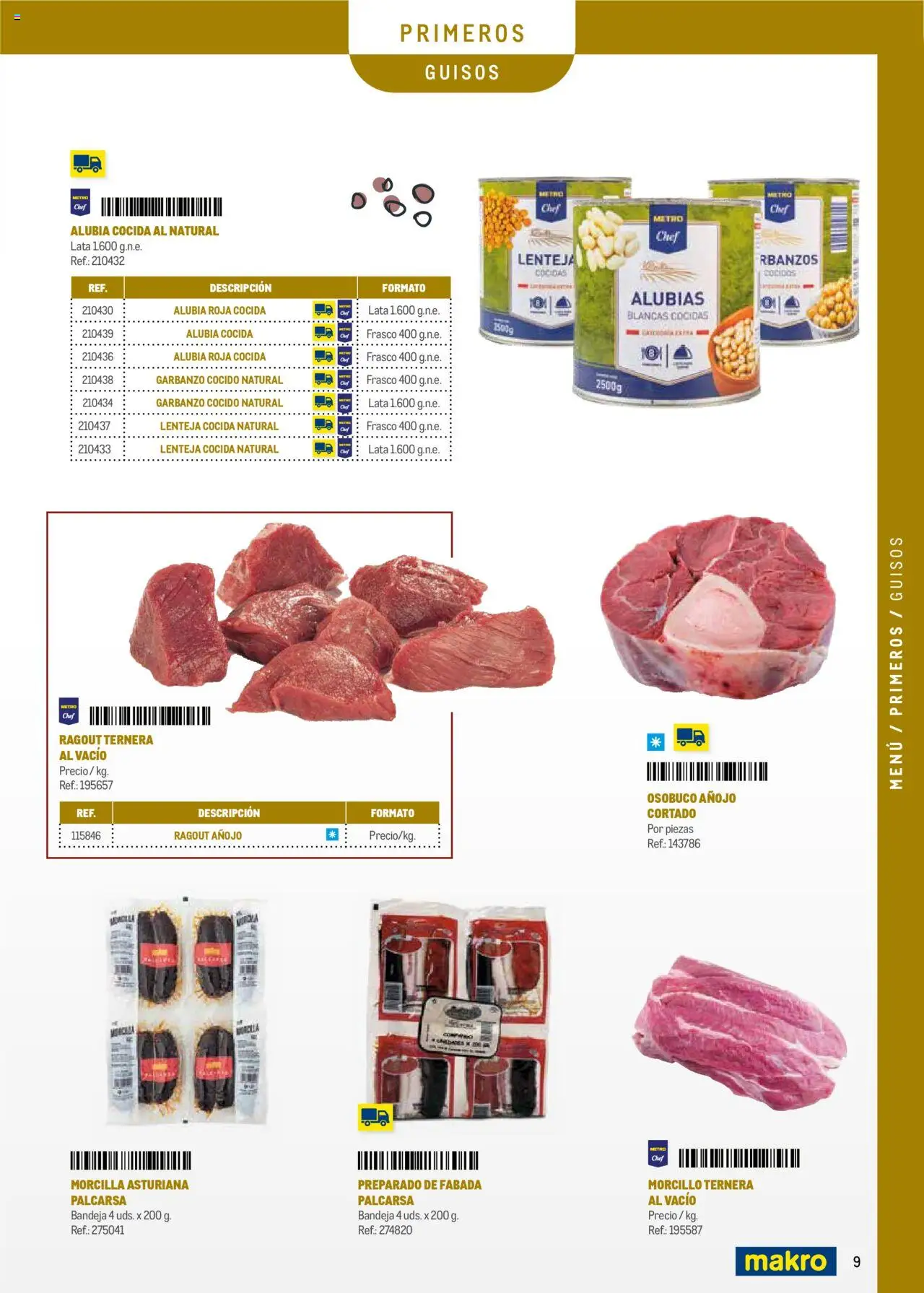 Makro -  Menú y Barra Canarias - Página de 9 - Válido desde 08/09/2025